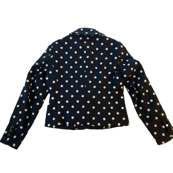 Moschino Cheap And Chic 🤍 XS polka dot Wool short jacket 🤍 wool and silk - Picture 10 of 16